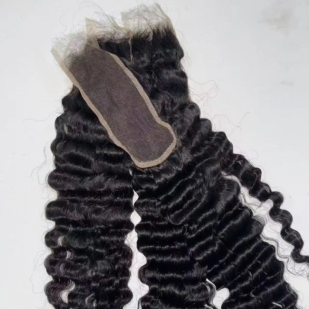2x6 hd Lace Closure Raw Hair with Bundles Burmese Curly Hair hd Lace Frontal Glueless Wig Human Hair Raw Vietnamese Hair Bundles