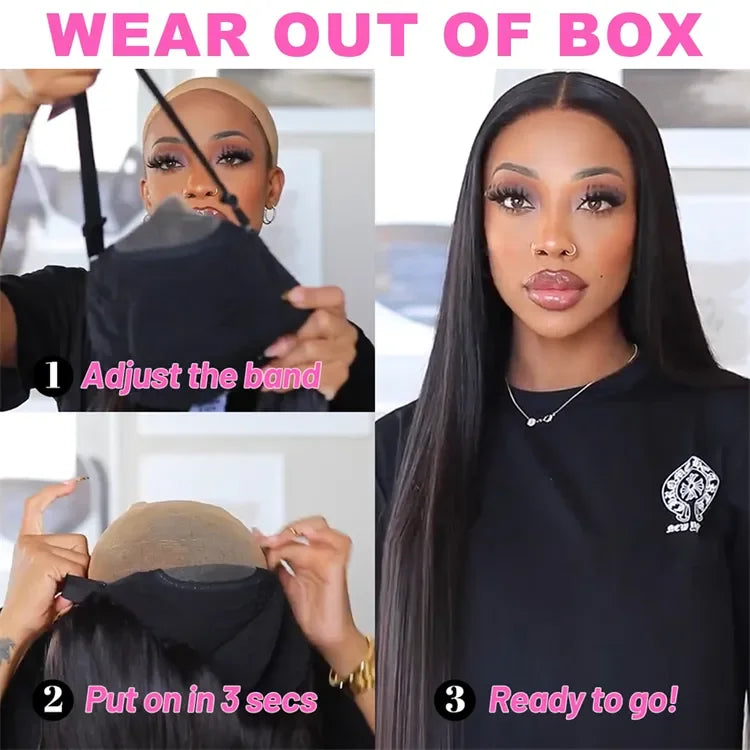 SUKI Glueless Wig Human Hair 6x4 Ready to Wear and Go Wig for Black Women Precut 13x6 Glueless Hd Frontal Lace Front Wigs