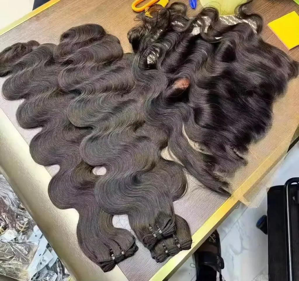 2x6 hd Lace Closure Raw Hair with Bundles Burmese Curly Hair hd Lace Frontal Glueless Wig Human Hair Raw Vietnamese Hair Bundles