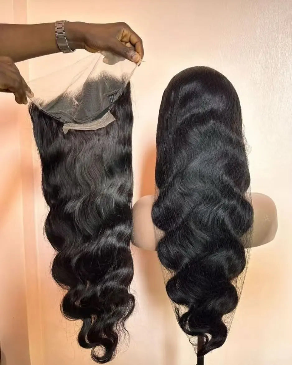 40 Inch Hd 4*4 Closure Raw Virgin Human Hair Natural Deep Wave Body Wave Blonde Brown Glueless Wig Human Hair Pixie Cut Wigs