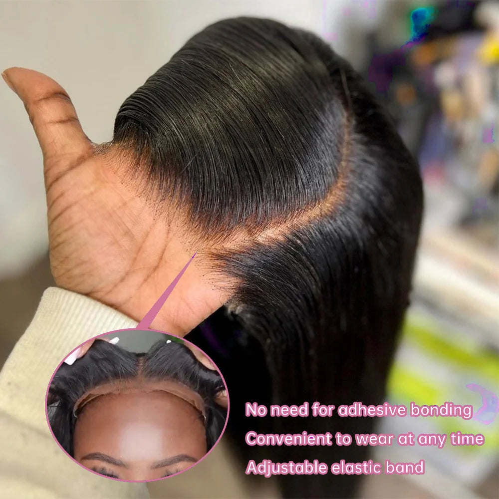 Glueless Wig Human Hair Ready to Wear and Go Preplucked Wigs Brazilian Body Wave HD Lace 4x6 13x4 Closure Human Hair Wig