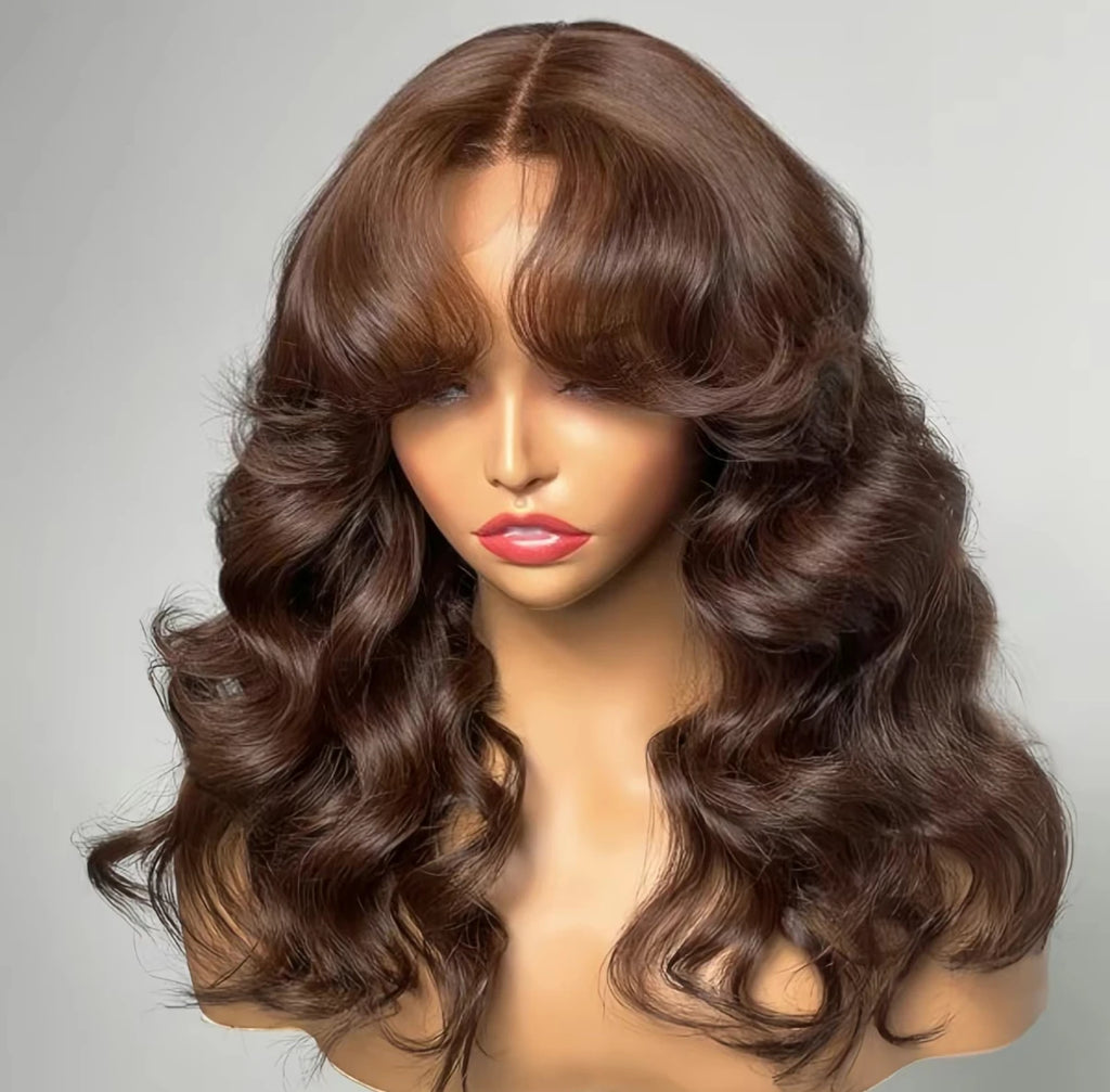 40 Inch Hd 4*4 Closure Raw Virgin Human Hair Natural Deep Wave Body Wave Blonde Brown Glueless Wig Human Hair Pixie Cut Wigs