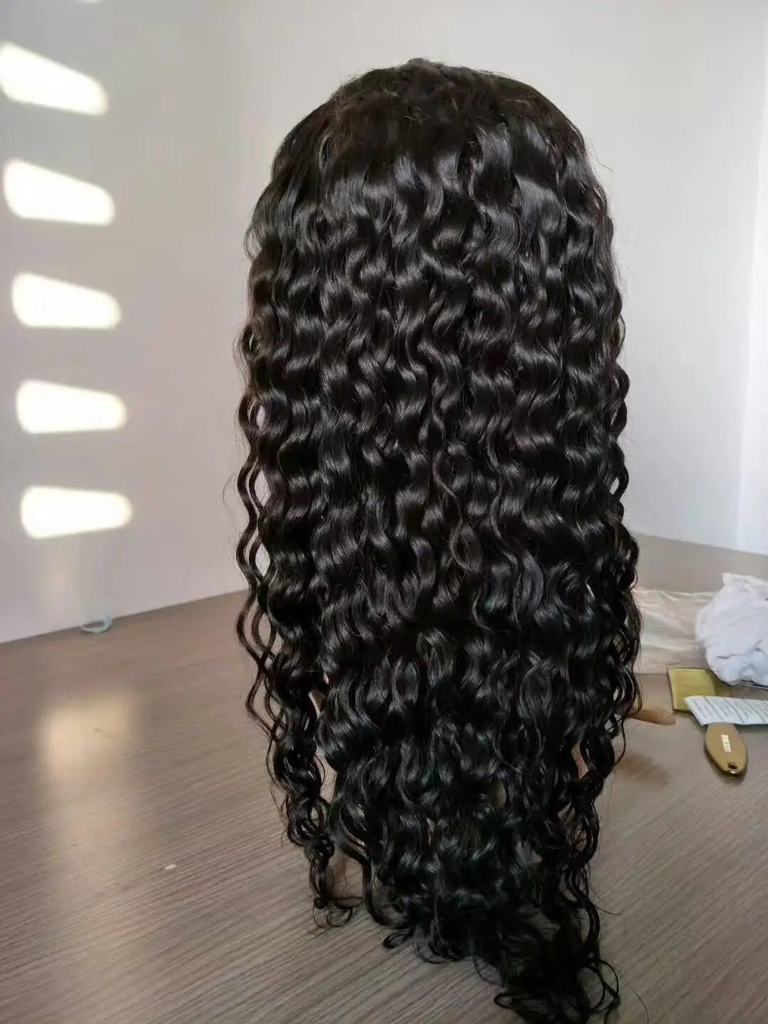 180 Density HD Lace Front Closure Wig Deep Wave 13x4 Glueless Wig Human Hair Ready to Wear Straight No Glue Preplucked Wear Wigs