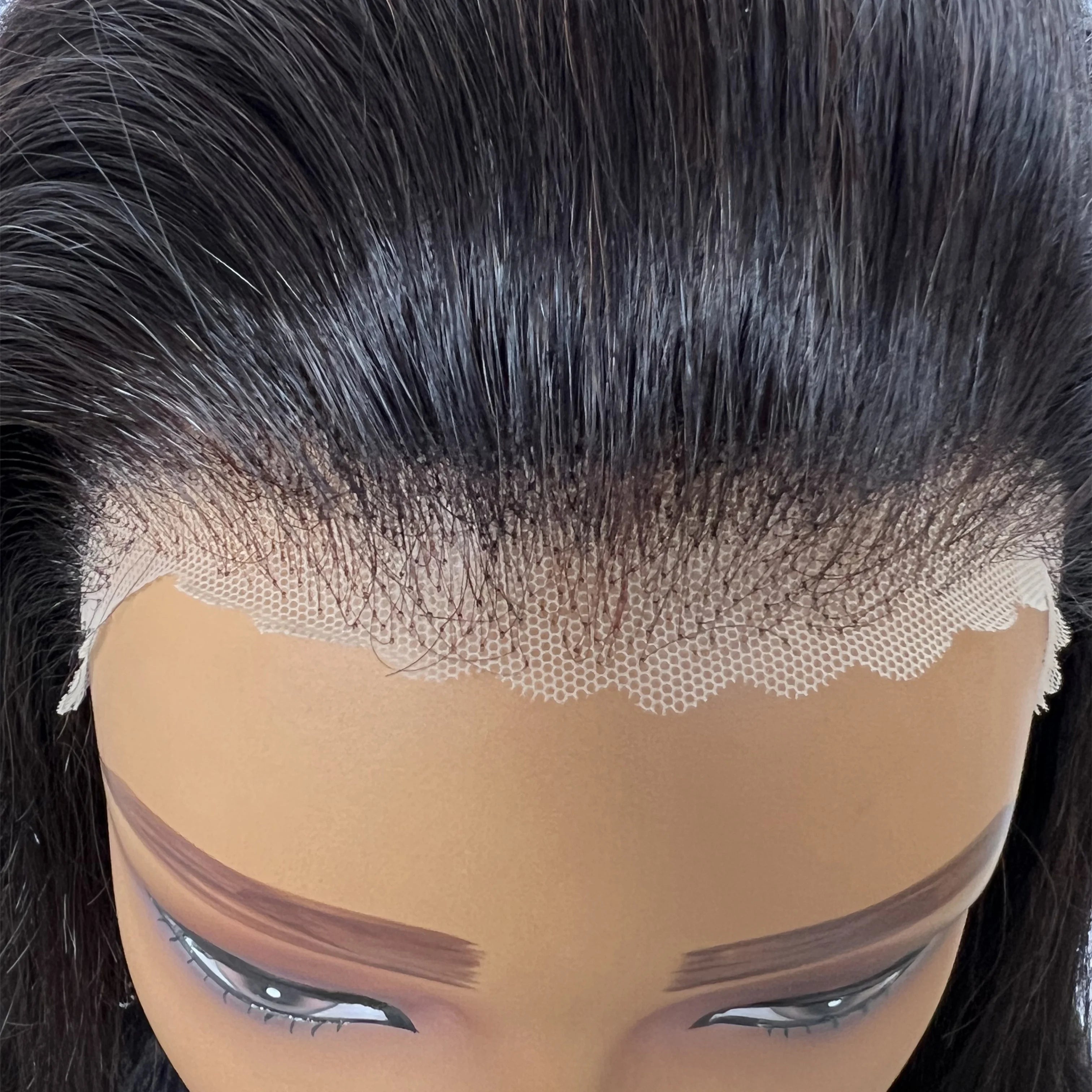 Shipping Now 5x5 Glueless Wig Human Hair Raw Indian Bone Straight Hair, Pre Cut Lace Front Wig Human Hair for Women Put on Off