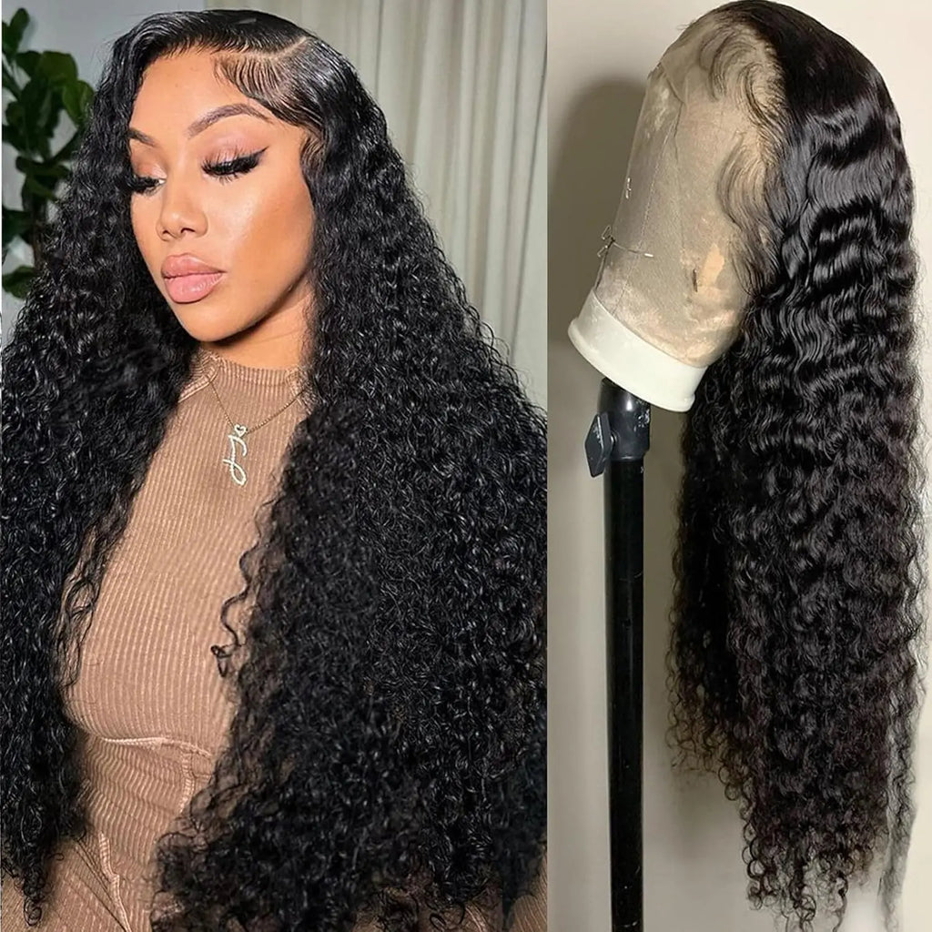 Top Quality Glueless Wig Human Hair Water Wave Wig Human Hair 26 Inch Ready to Wear Wigs 200% Density for Black Woman