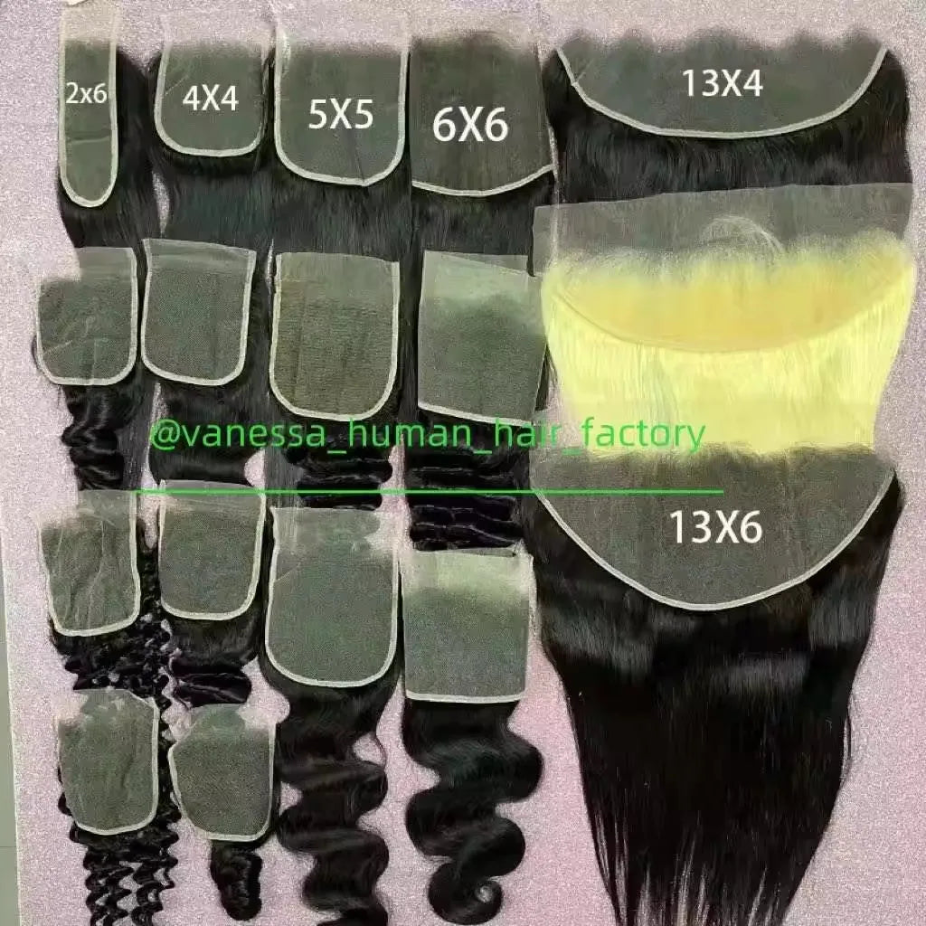 2x6 hd Lace Closure Raw Hair with Bundles Burmese Curly Hair hd Lace Frontal Glueless Wig Human Hair Raw Vietnamese Hair Bundles