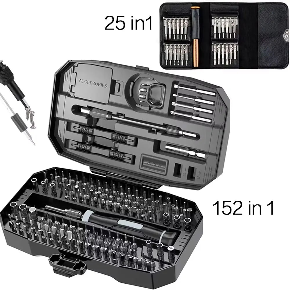Set, Laptop Tool Kit, 152/25 in 1 Professional
