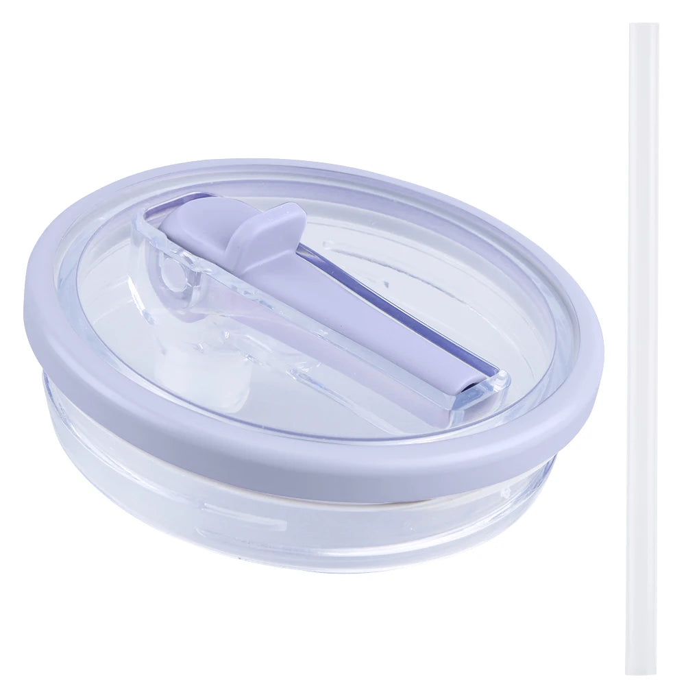 Spill-proof Cup Cover For Stanley 40oz Replaceable Environmental Protection Cup Cover Creative Spiral Straw Cover Cup Accessorie