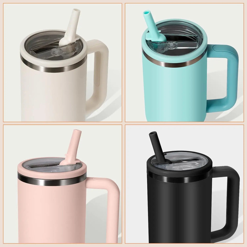 40oz Flip Straw Leak Proof Lid for Stanley H2.0 Tumbler Lid Replacement for Stanley Cup Accessories Straw Cover