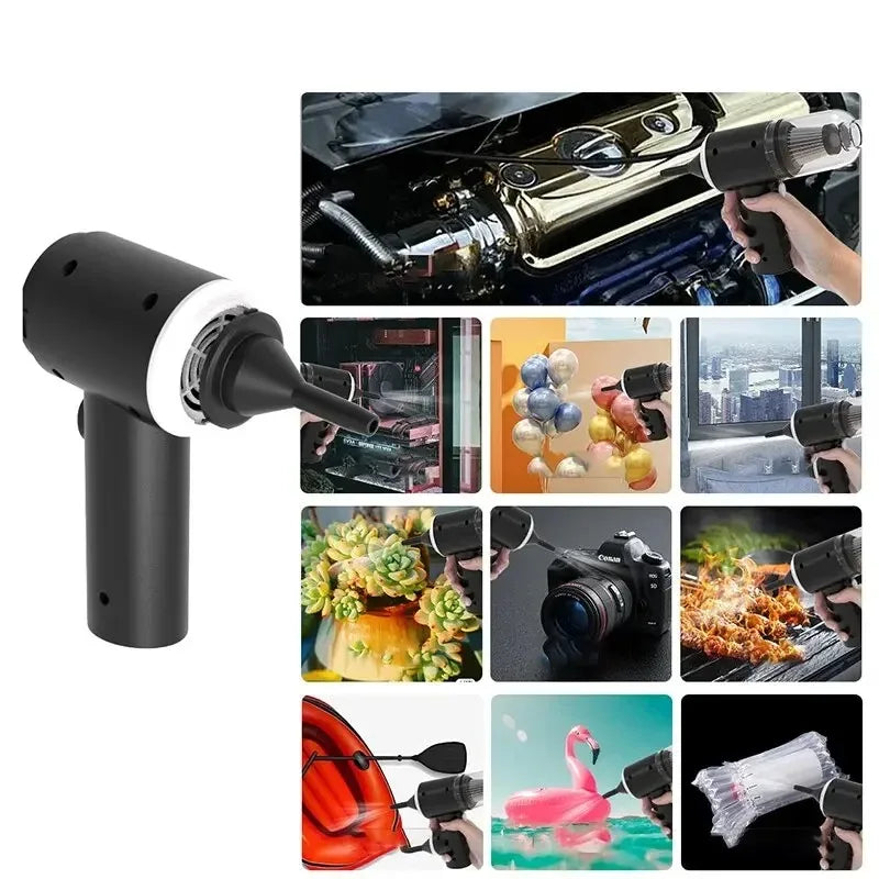 9000Pa Wireless Car Vacuum Cleaner  Portable Cleaning Appliance Mini Wet and Dry Vacuum Cleaner Household