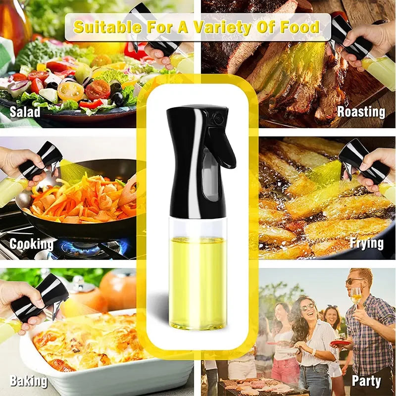 Olive Oil Sprayer Plastic Baking Oil Spray Empty Bottle Vinegar Bottle