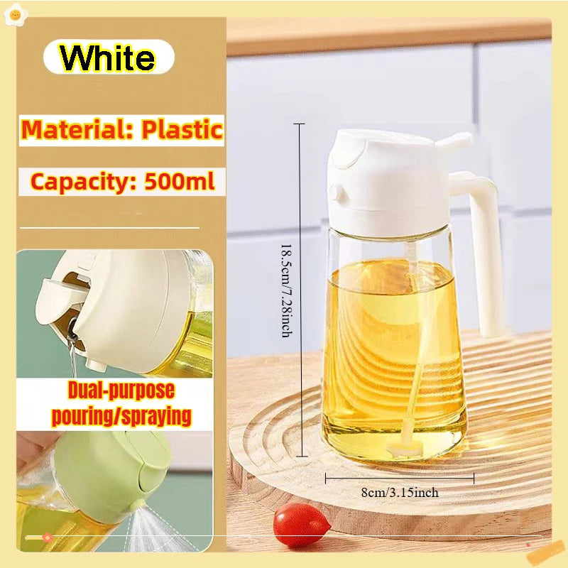 Olive Oil Sprayer Plastic Baking Oil Spray Empty Bottle Vinegar Bottle