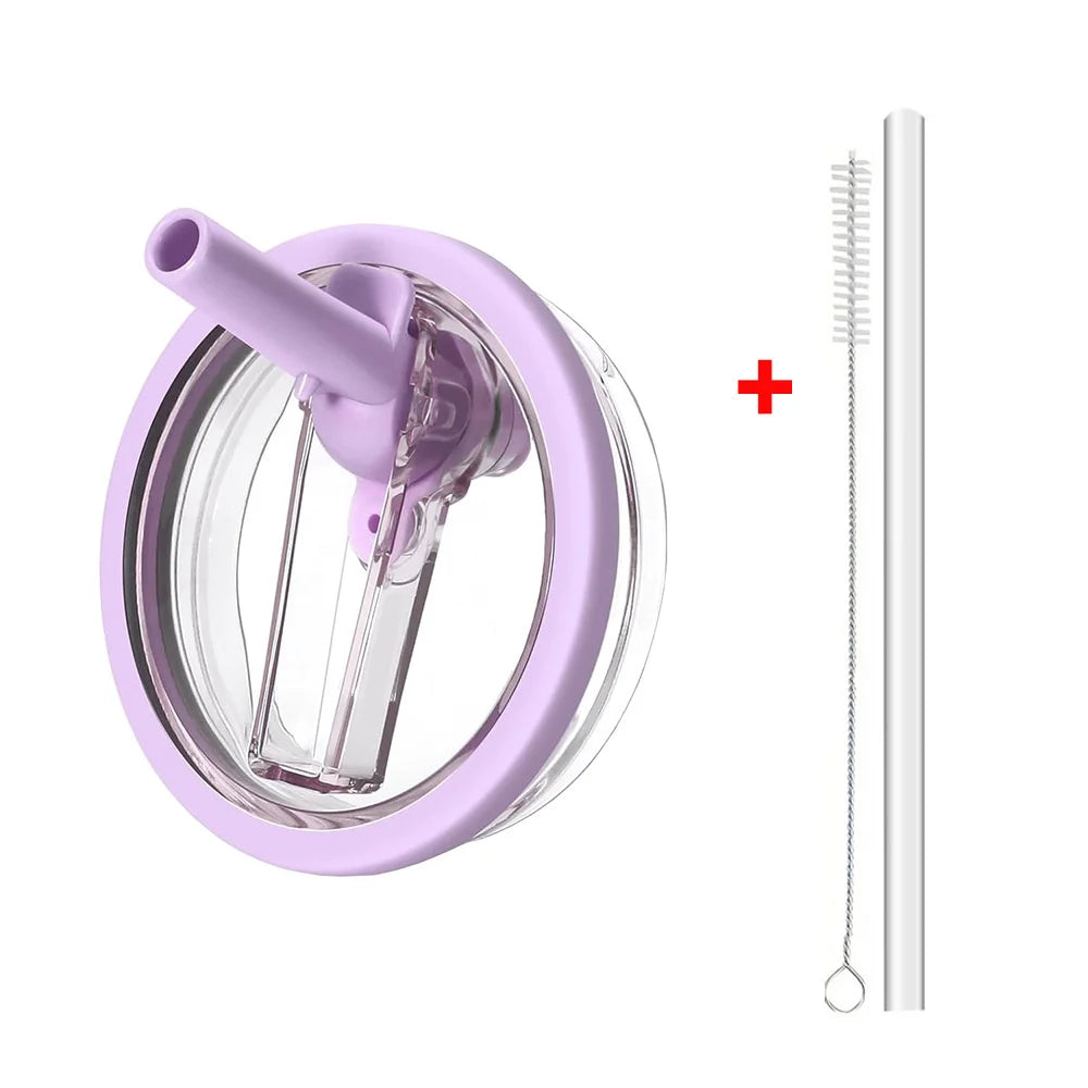 40oz Flip Straw Leak Proof Lid for Stanley H2.0 Tumbler Lid Replacement for Stanley Cup Accessories Straw Cover