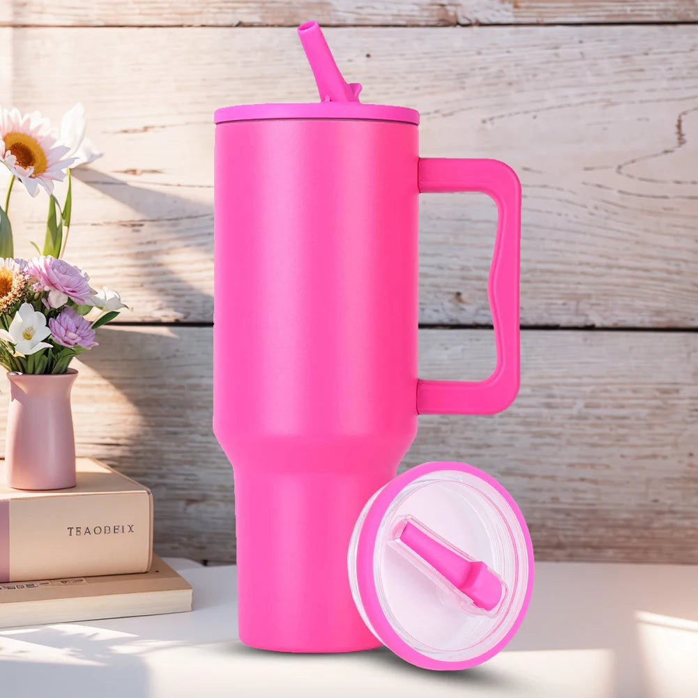 Spill-proof Cup Cover For Stanley 40oz Replaceable Environmental Protection Cup Cover Creative Spiral Straw Cover Cup Accessorie