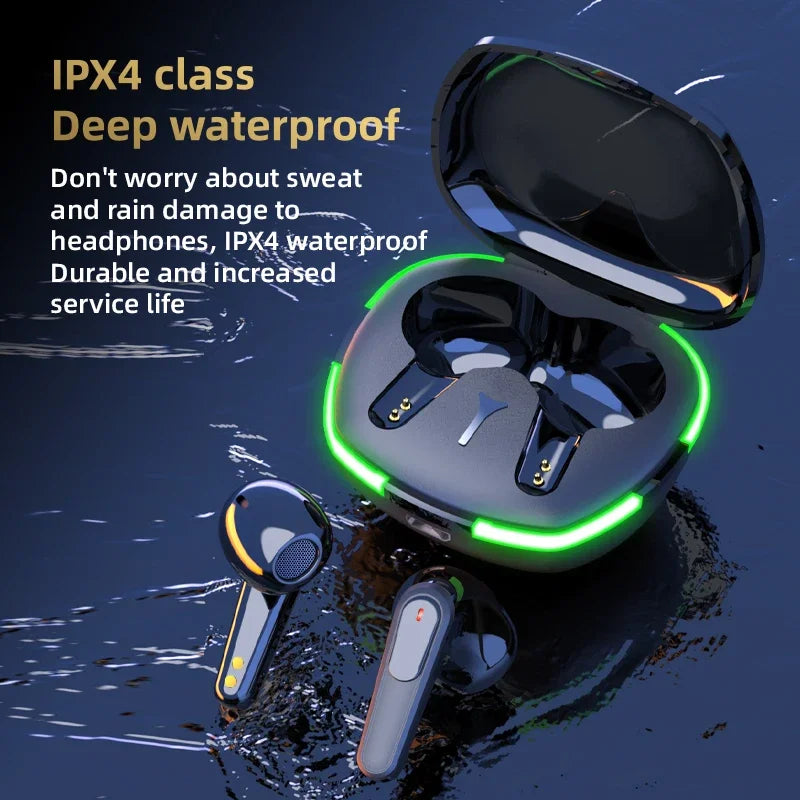 HOMEFISH Pro60 Binaural Wireless TWS Wireless Bluetooth Headset Mini Sports Bluetooth Headset NoiseCancelling Gaming Headset