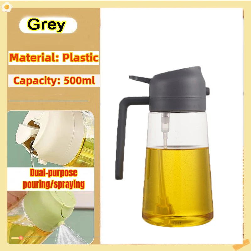 Olive Oil Sprayer Plastic Baking Oil Spray Empty Bottle Vinegar Bottle