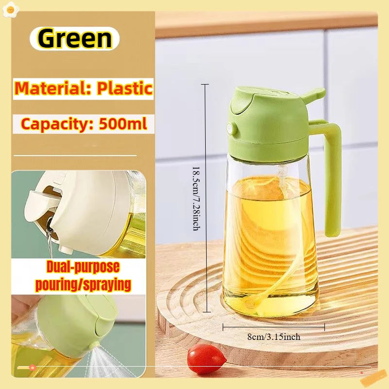 Olive Oil Sprayer Plastic Baking Oil Spray Empty Bottle Vinegar Bottle