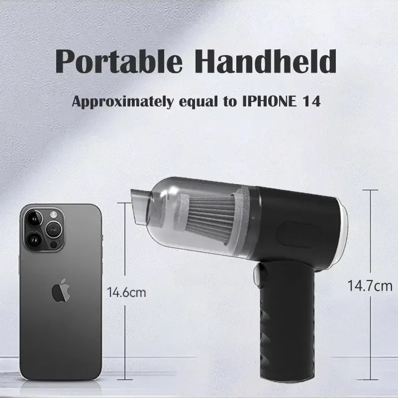 9000Pa Wireless Car Vacuum Cleaner  Portable Cleaning Appliance Mini Wet and Dry Vacuum Cleaner Household