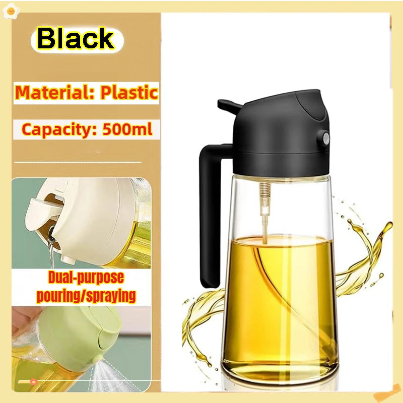 Olive Oil Sprayer Plastic Baking Oil Spray Empty Bottle Vinegar Bottle