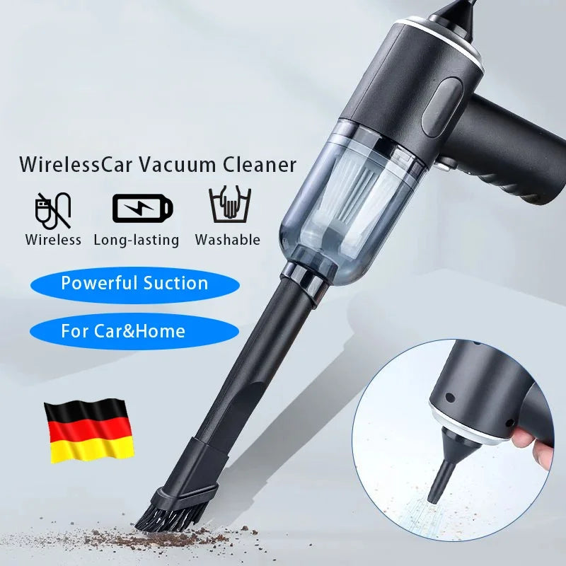 9000Pa Wireless Car Vacuum Cleaner  Portable Cleaning Appliance Mini Wet and Dry Vacuum Cleaner Household