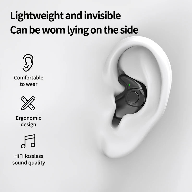 Waterproof Wireless Bluetooth 5.3 Headsets Mini headset Painless  Headphones Fit for Sleeping/Sports