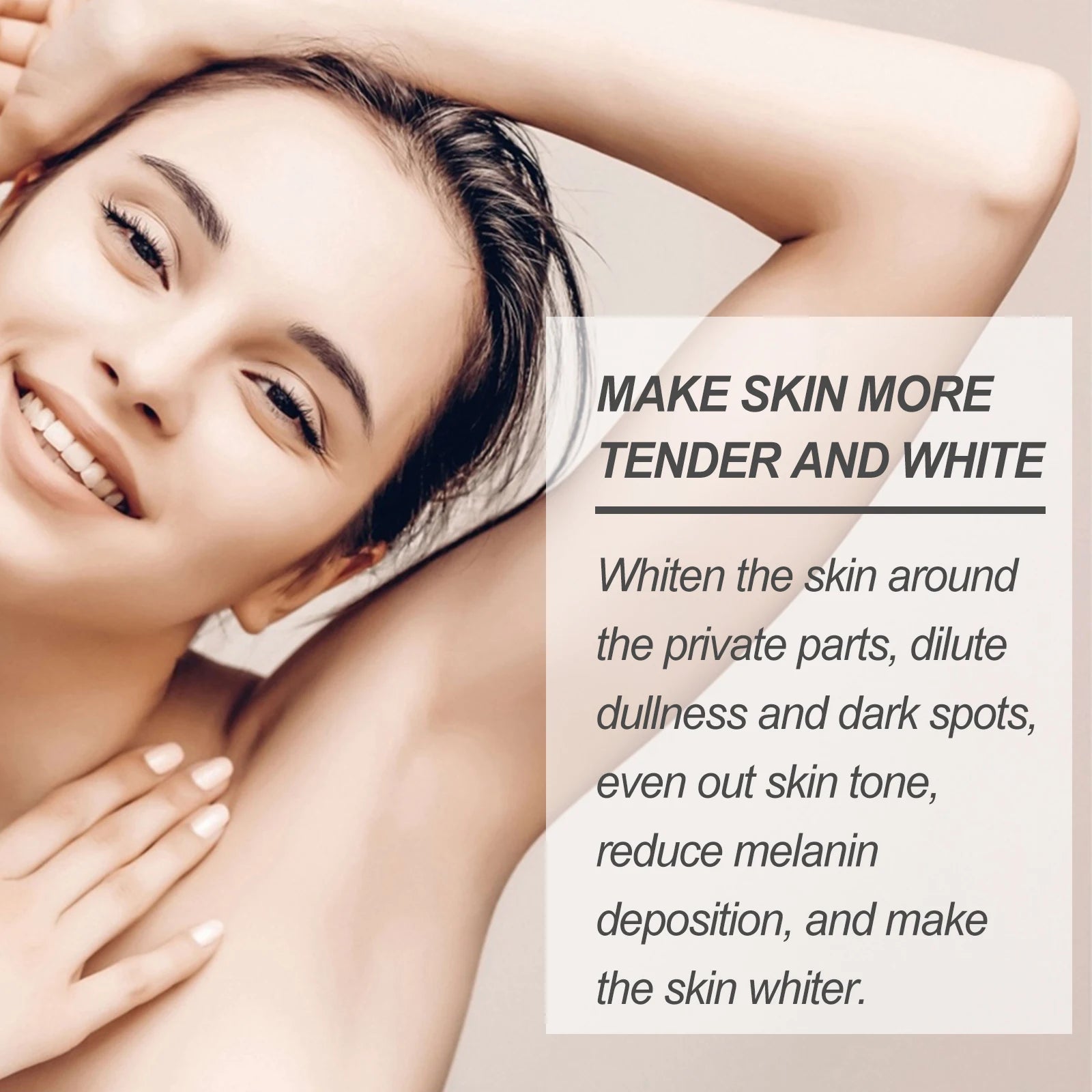 Body Whitening Bleach Cream Brighten Underarm Elbow Knees Joint Removal Intimate Parts Dark Spots Melanin Snow Bleach Cream 30ml