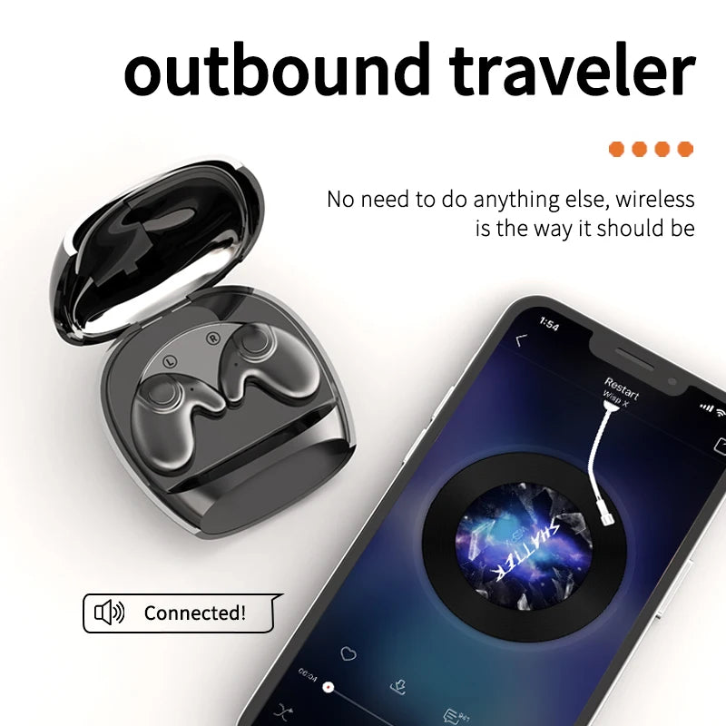Waterproof Wireless Bluetooth 5.3 Headsets Mini headset Painless  Headphones Fit for Sleeping/Sports