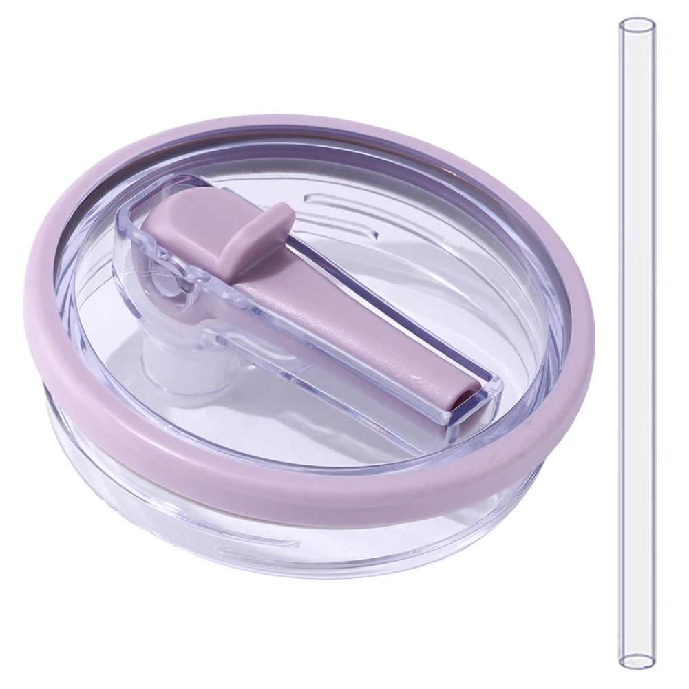Spill-proof Cup Cover For Stanley 40oz Replaceable Environmental Protection Cup Cover Creative Spiral Straw Cover Cup Accessorie