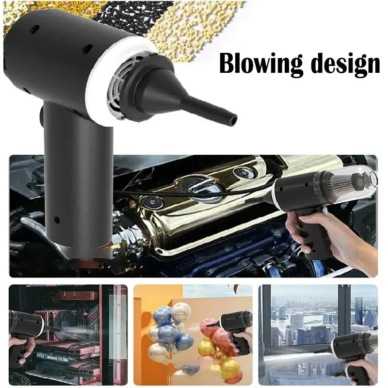 9000Pa Wireless Car Vacuum Cleaner  Portable Cleaning Appliance Mini Wet and Dry Vacuum Cleaner Household