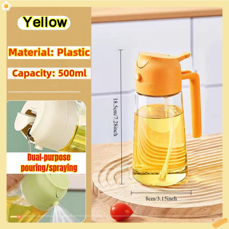 Olive Oil Sprayer Plastic Baking Oil Spray Empty Bottle Vinegar Bottle